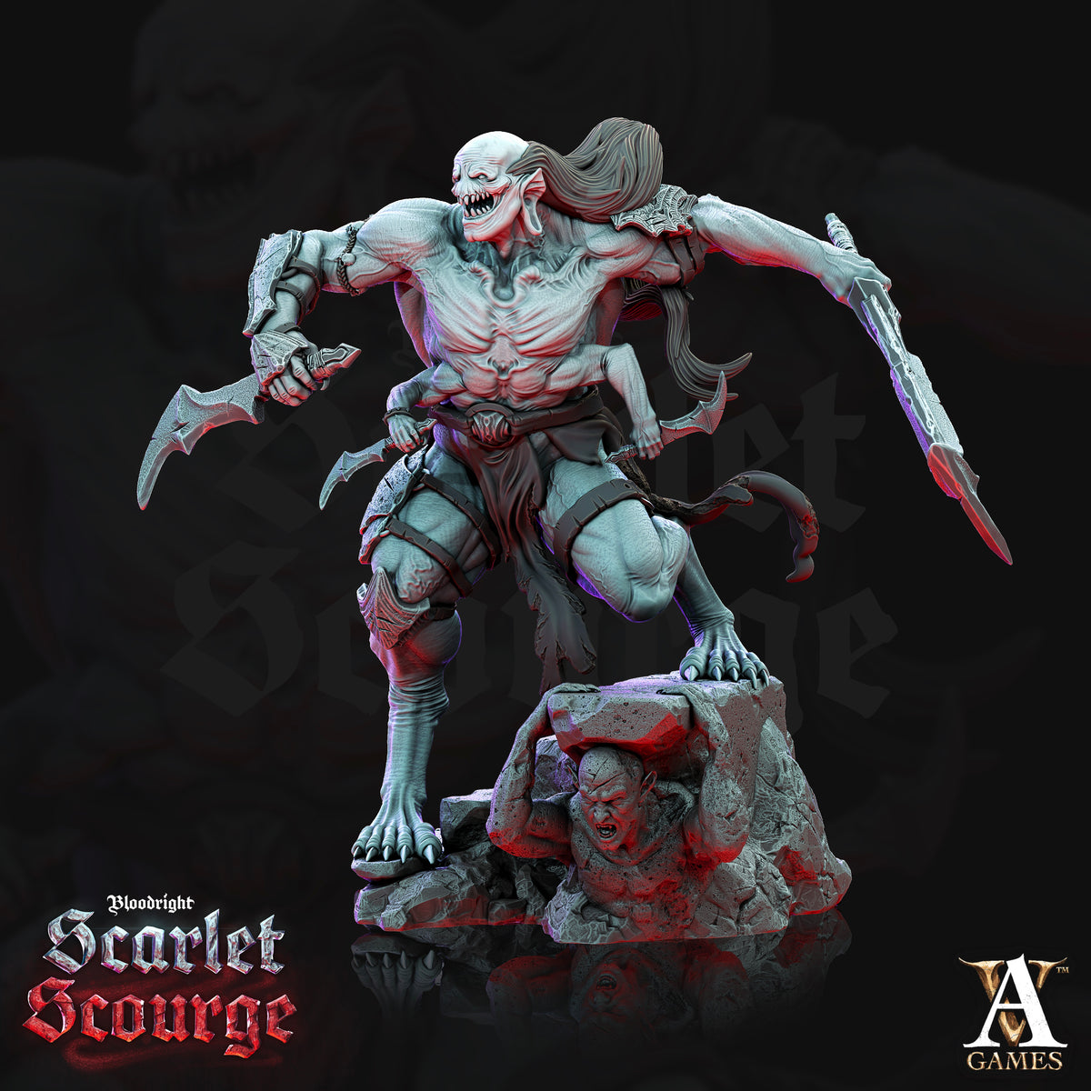 Frenzied Bloodspawn TTRPG Miniature Archvillain Games Vampires