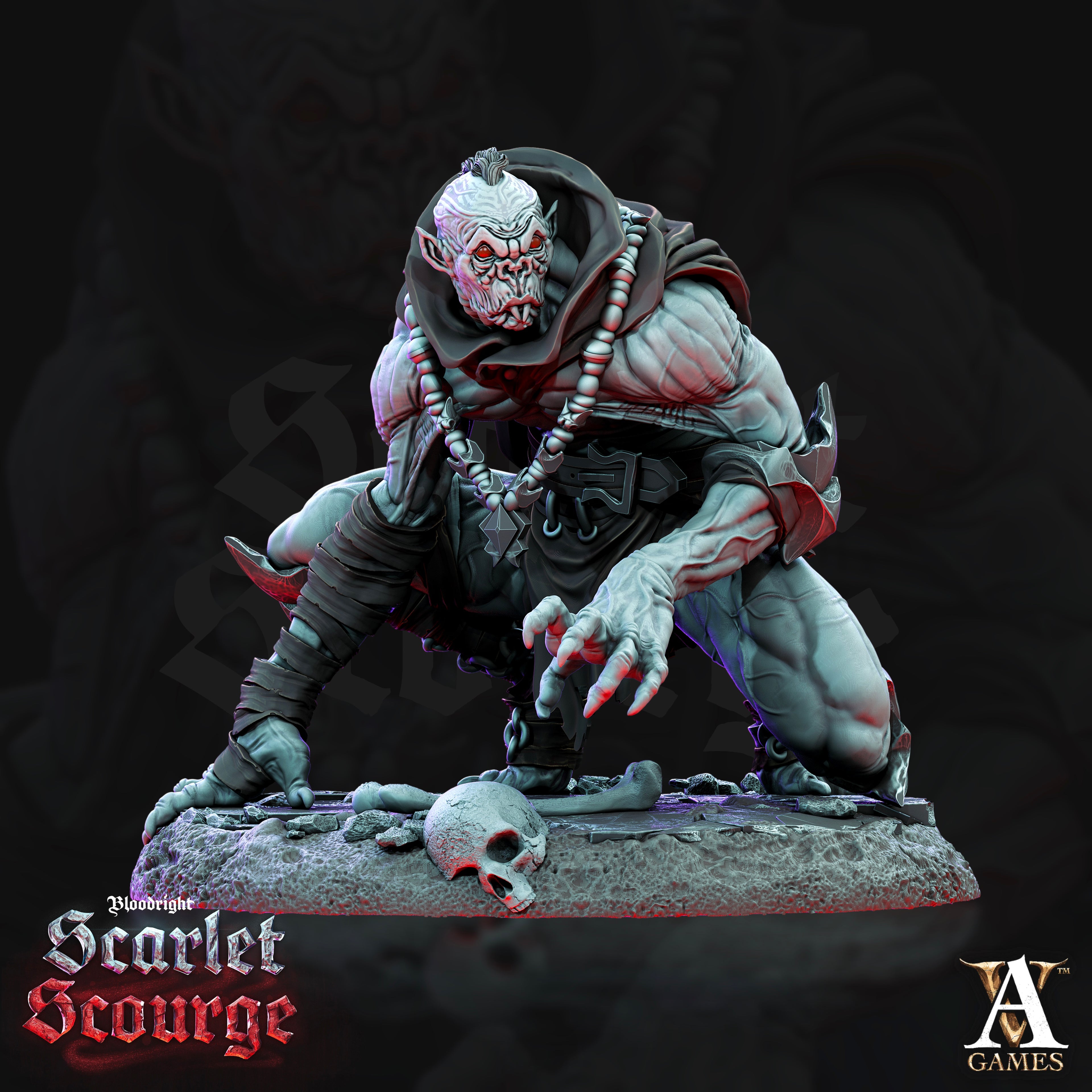 Awakened Ghoul TTRPG Miniature Archvillain Games Vampires
