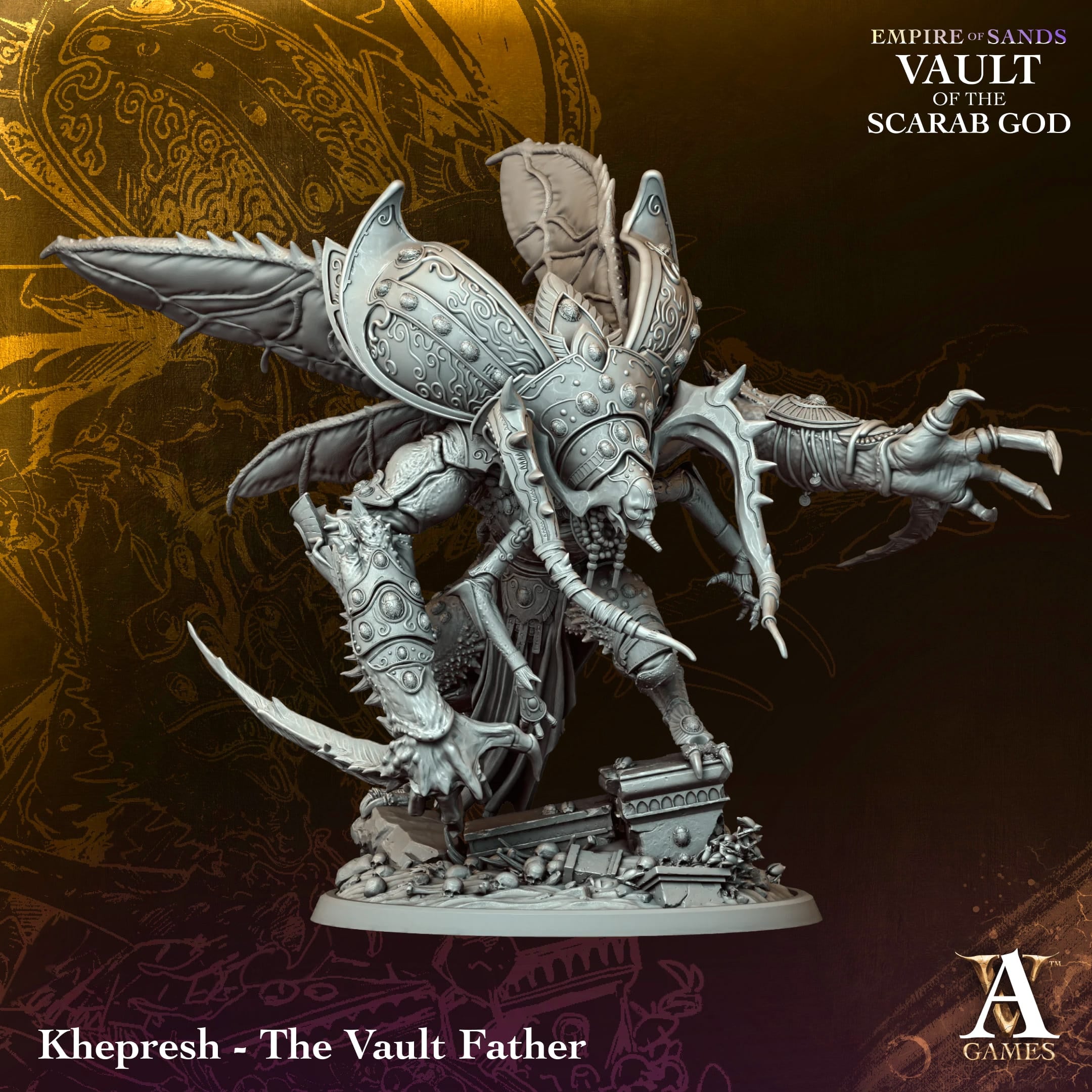 Khepresh Vault Boss TTRPG Miniature Archvillain Games Fantasy