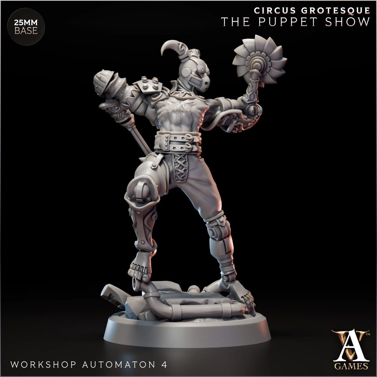 Marionette/Workshop Automaton Circus Grotesque TTRPG Miniature Archvillain Games Fantasy