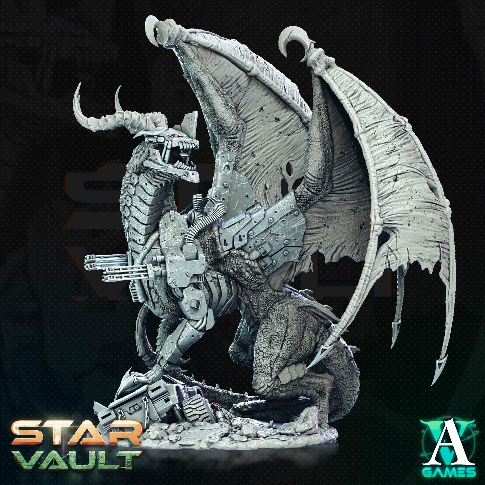 Xarga Galactic Tyrant Boss TTRPG Miniature Archvillain Games Sci-Fi