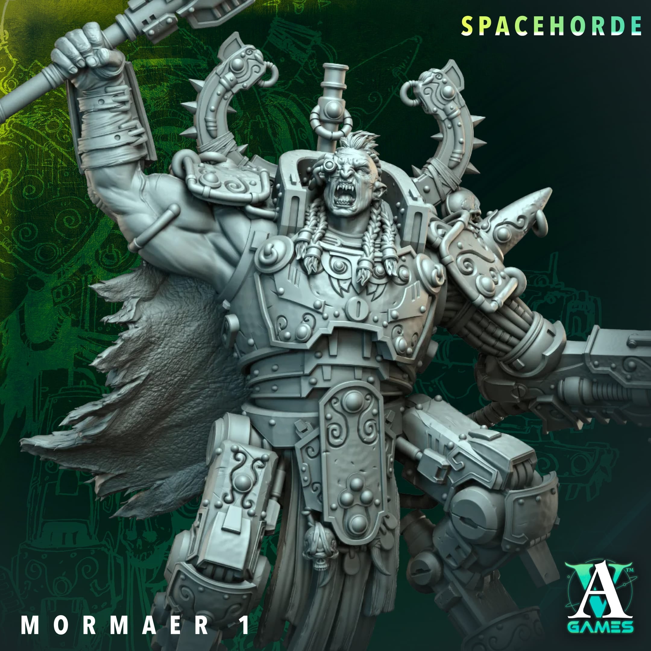 Mormaer Spacehorde TTRPG Miniature Archvillain Games Sci-Fi