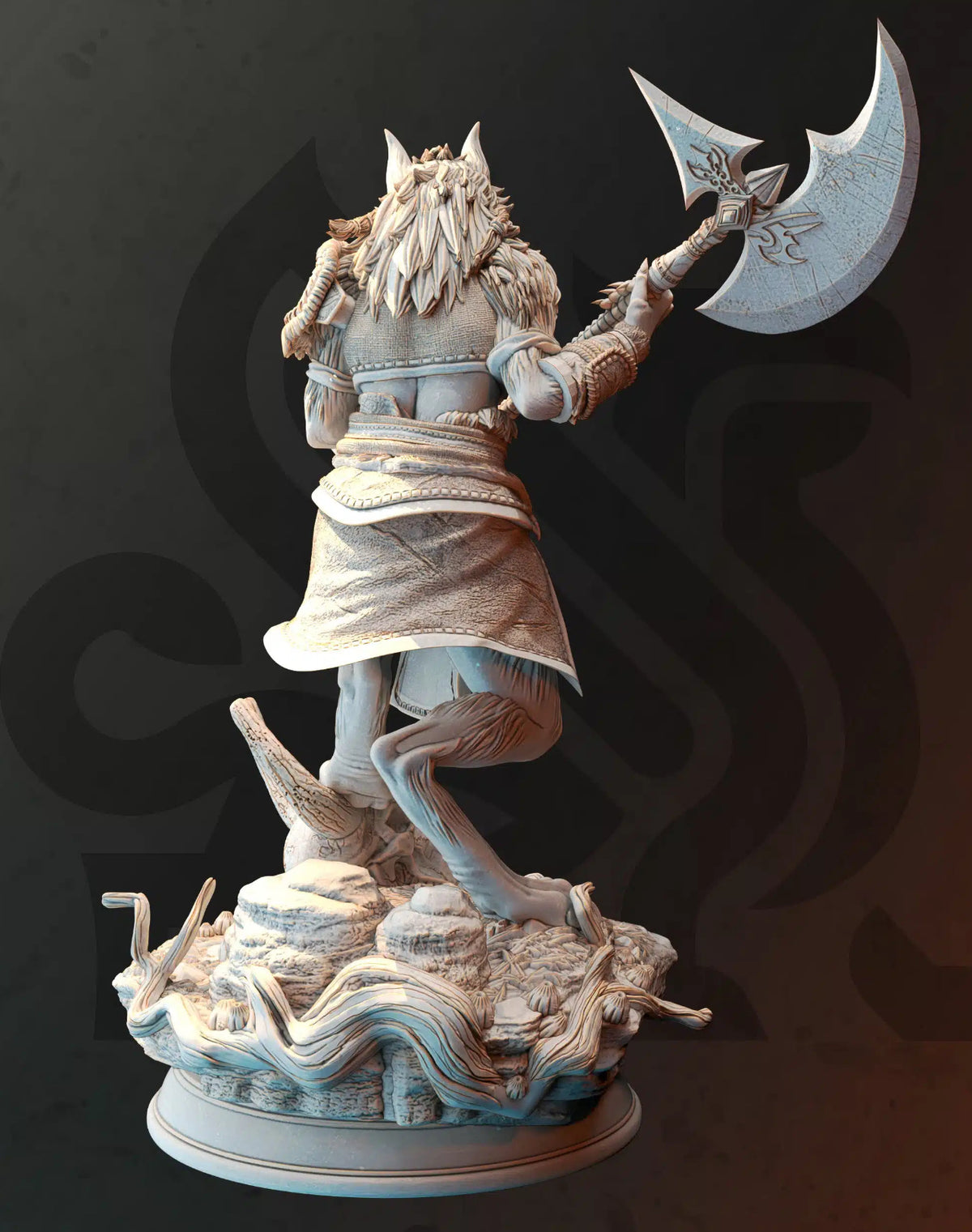 Ariana Grey Wolf Form TTRPG Miniature DM Stash