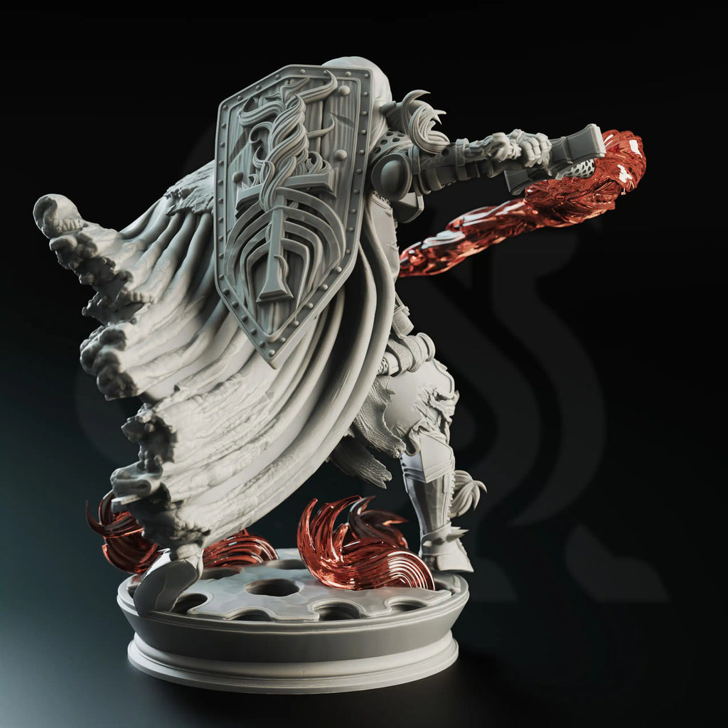 Embernos Fire Elemi Crusader TTRPG Miniature DM Stash