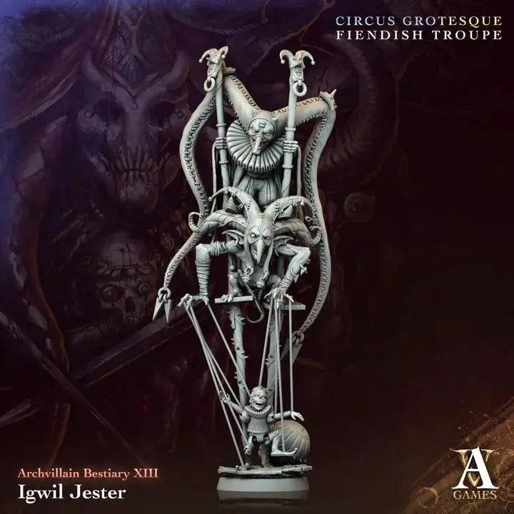 Igwil Jester TTRPG Miniature Archvillain Games Society