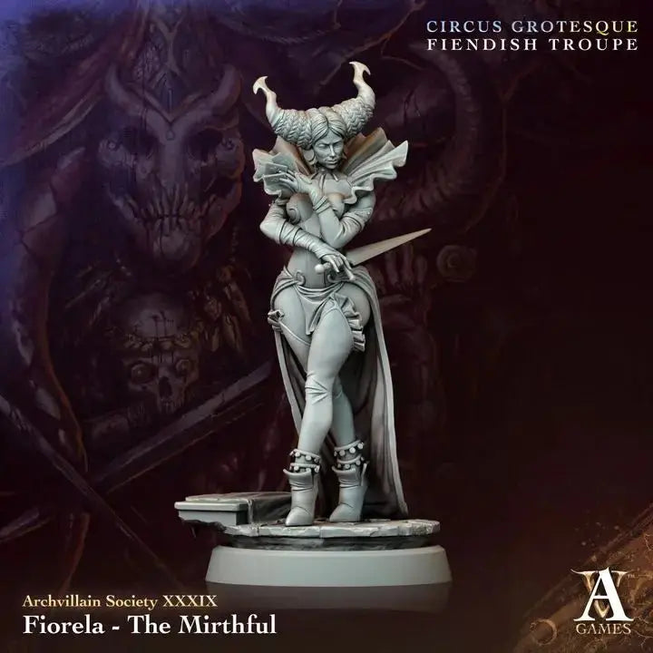 Fiorela The Mirthful TTRPG Miniature Archvillain Games Society