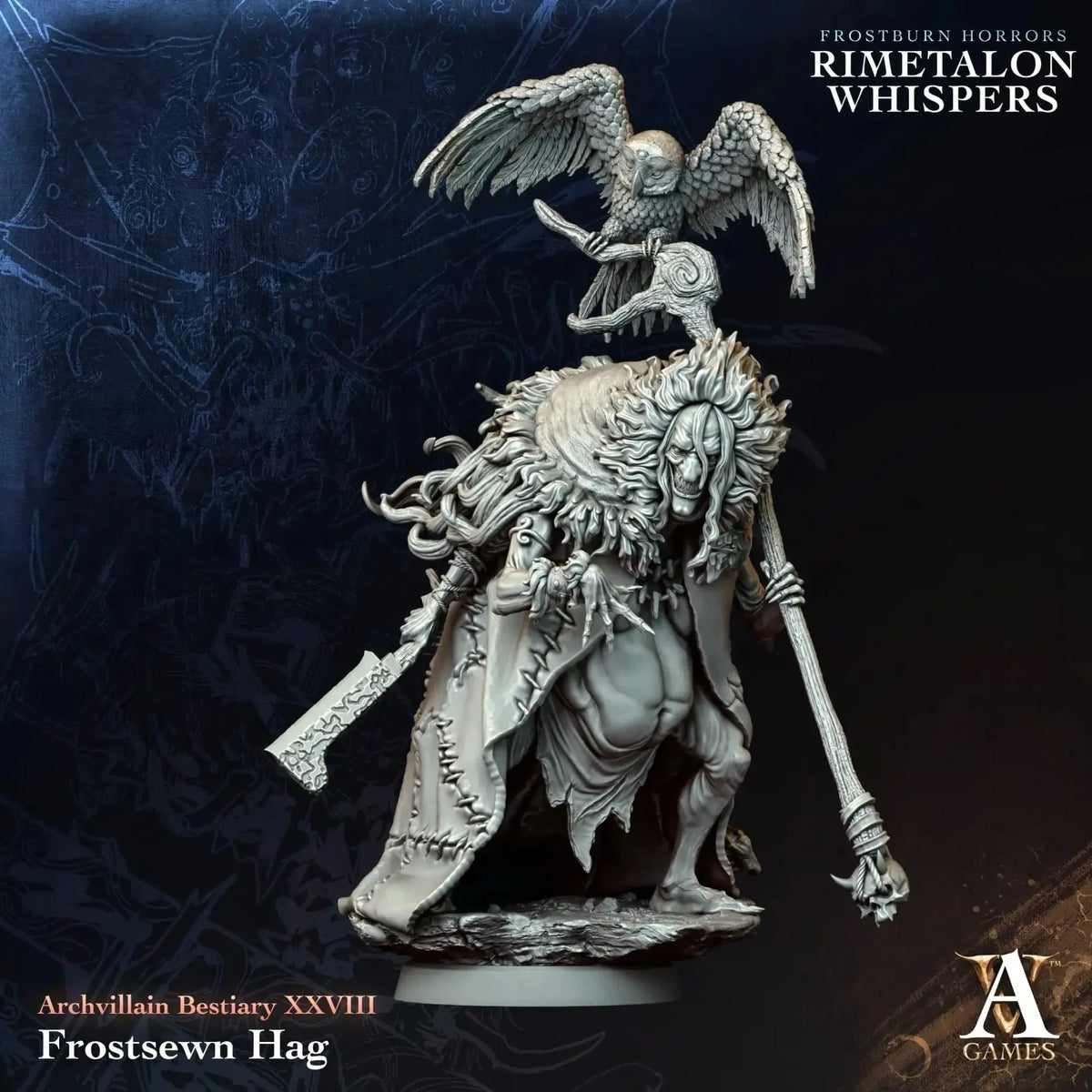 Frostsewn Hag TTRPG Miniature Archvillain Games Bestiary