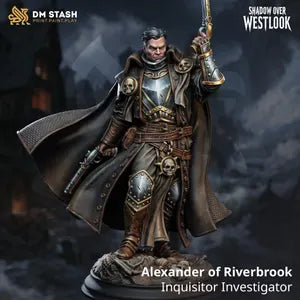 Alexander of Riverbrook Inquisitor Investigator TTRPG Miniature DM Stash Shadow Over Westlook
