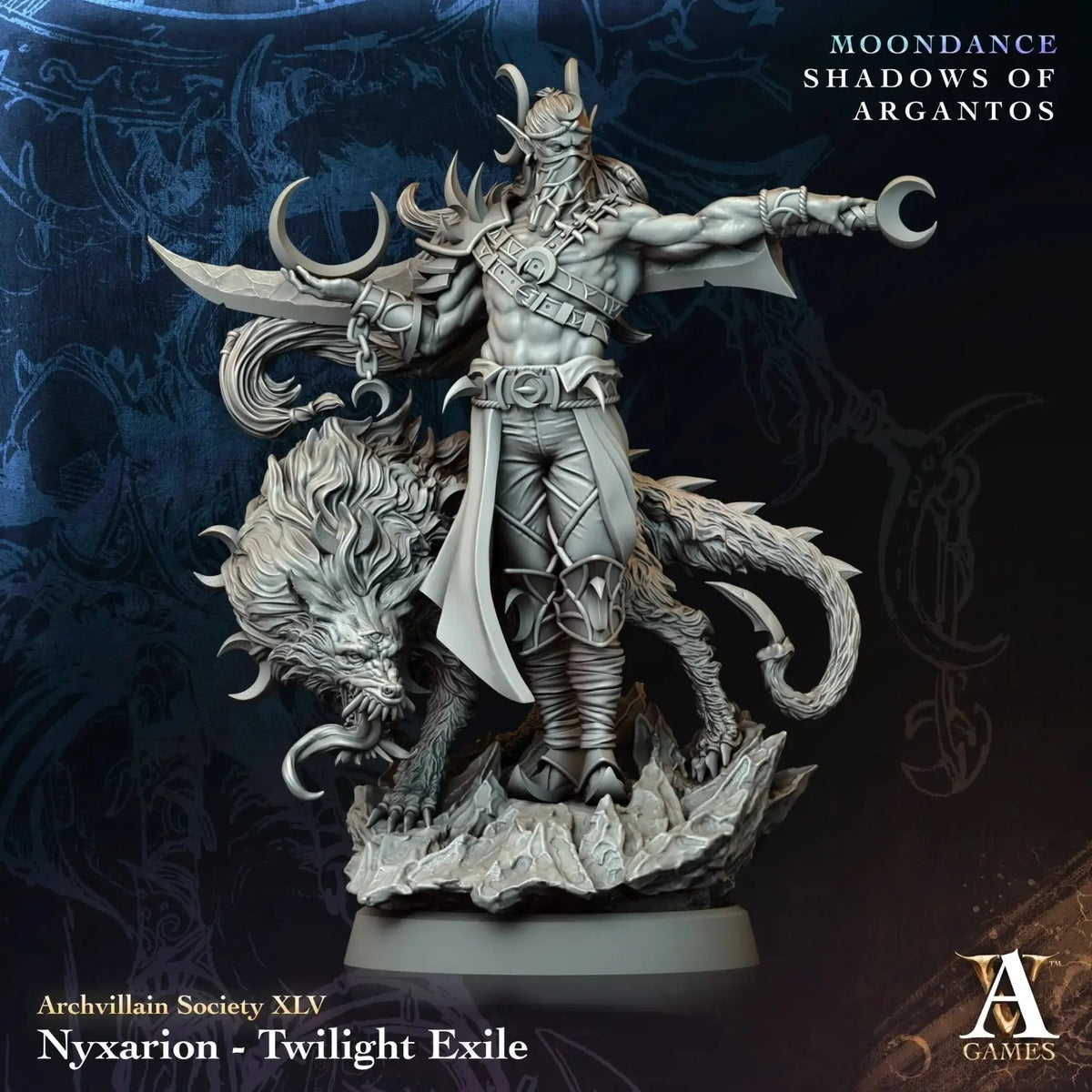 Nyxarion Twilight Exile TTRPG Miniature Archvillain Games Society