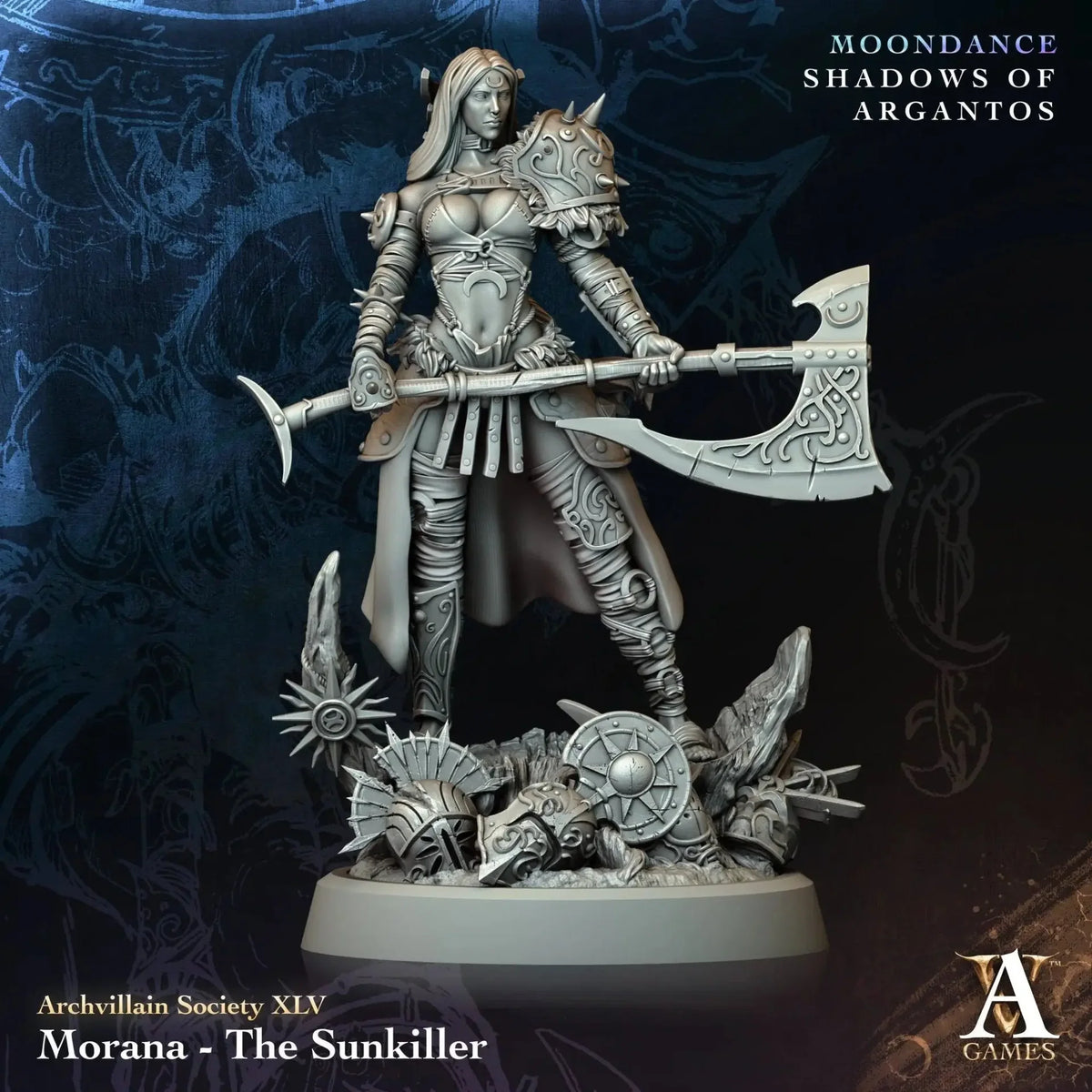 Morana the Sunkiller TTRPG Miniature Archvillain Games Society