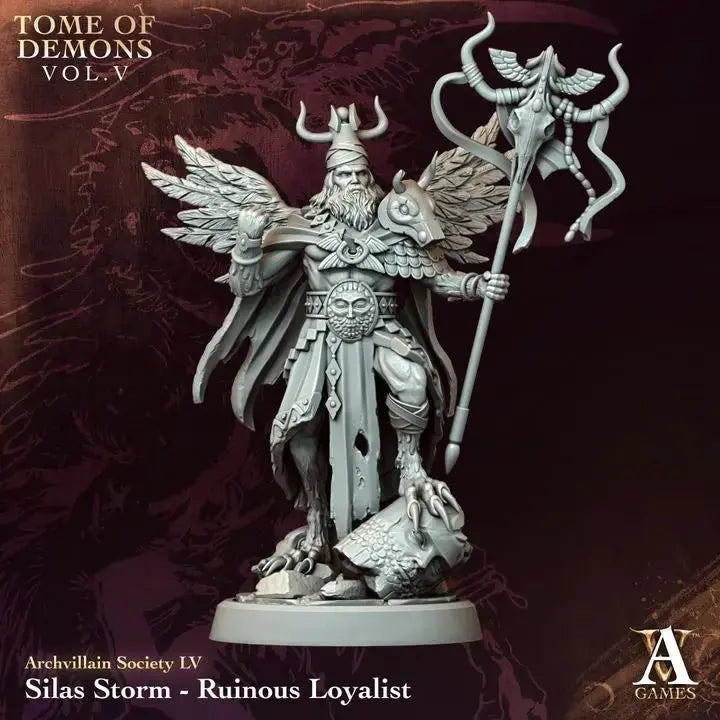 Silas Storm Ruinous Loyalist TTRPG Miniature Archvillain Games