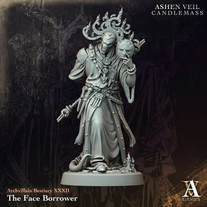 The Face Borrower TTRPG Miniature Archvillain Games Society