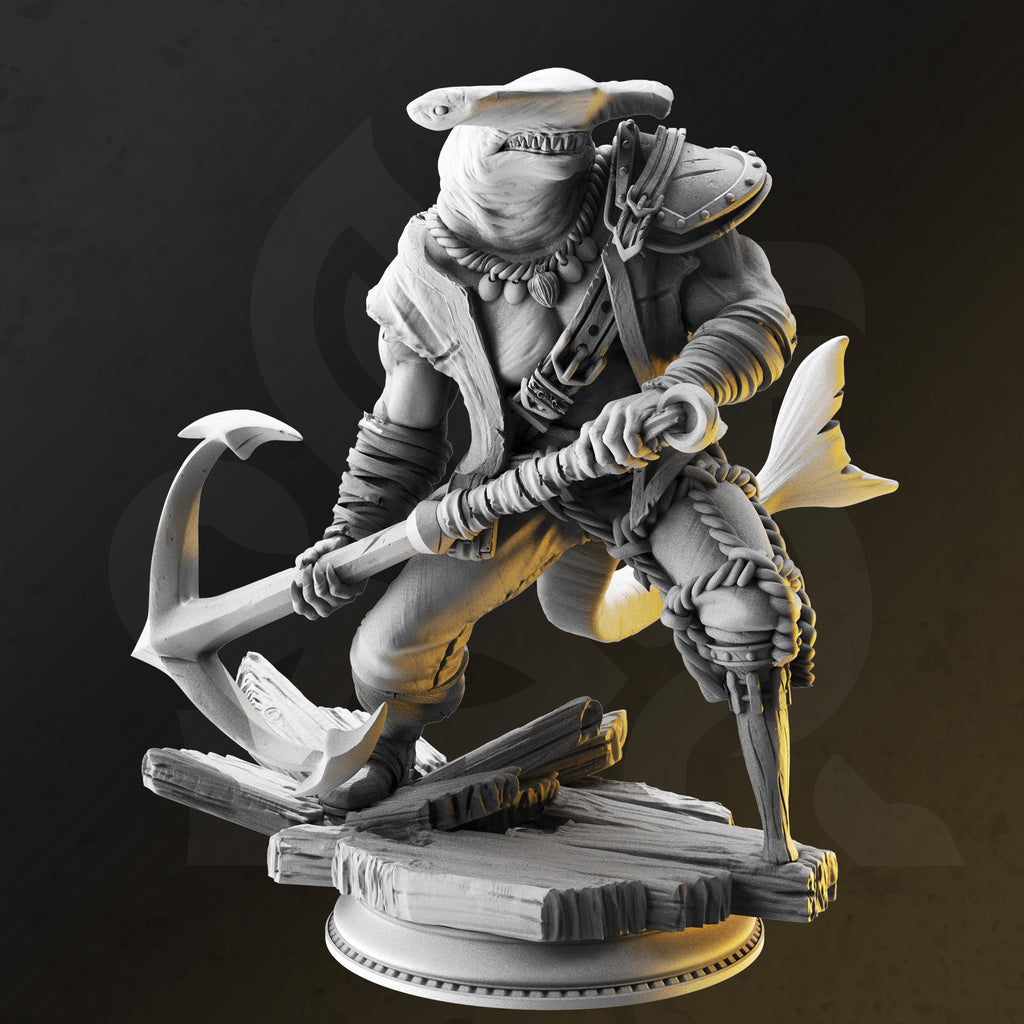 Baz “Smiley” Armstrong Shark Enforcer TTRPG Miniature DM Stash