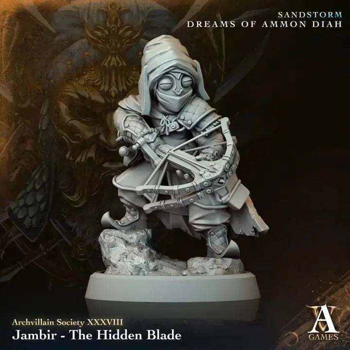 Jambir The Hidden Blade TTRPG Miniature Archvillain Games Society