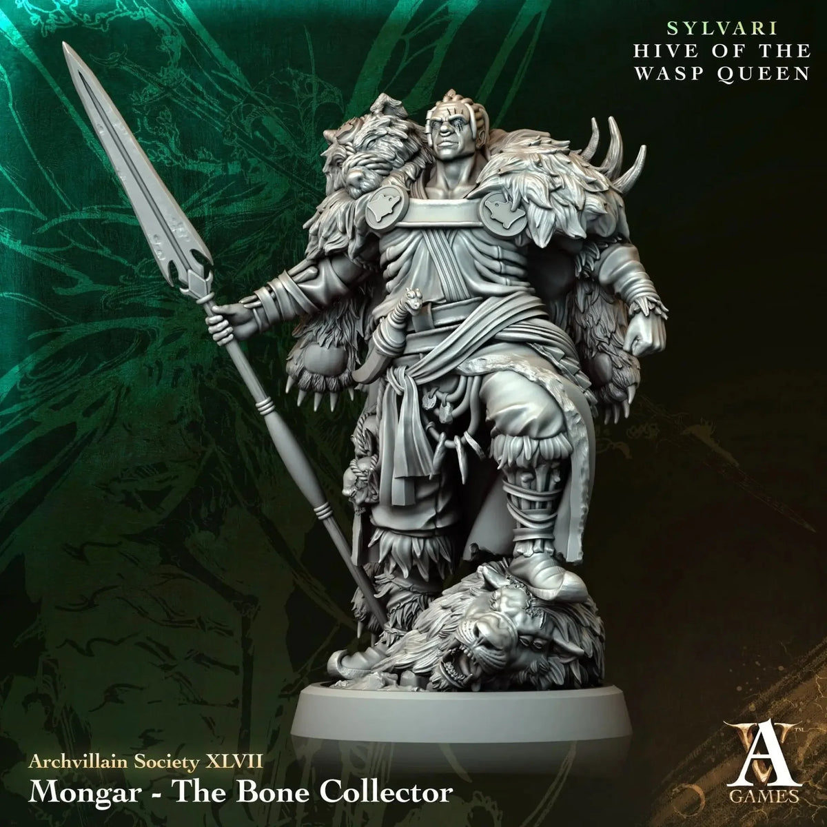 Mongar The Bone Collector TTRPG Miniature Archvillain Games Society