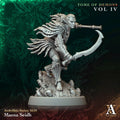 Maena Seidh Elven Warrior TTRPG Miniature Archvillain Games Society