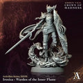 Irenica Warden of the Inner Flame TTRPG Miniature Archvillain Games Society