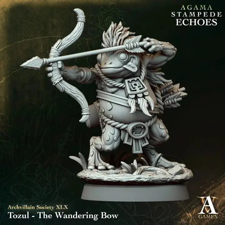 Tozul The Wandering Bow TTRPG Miniature Archvillain Games Society
