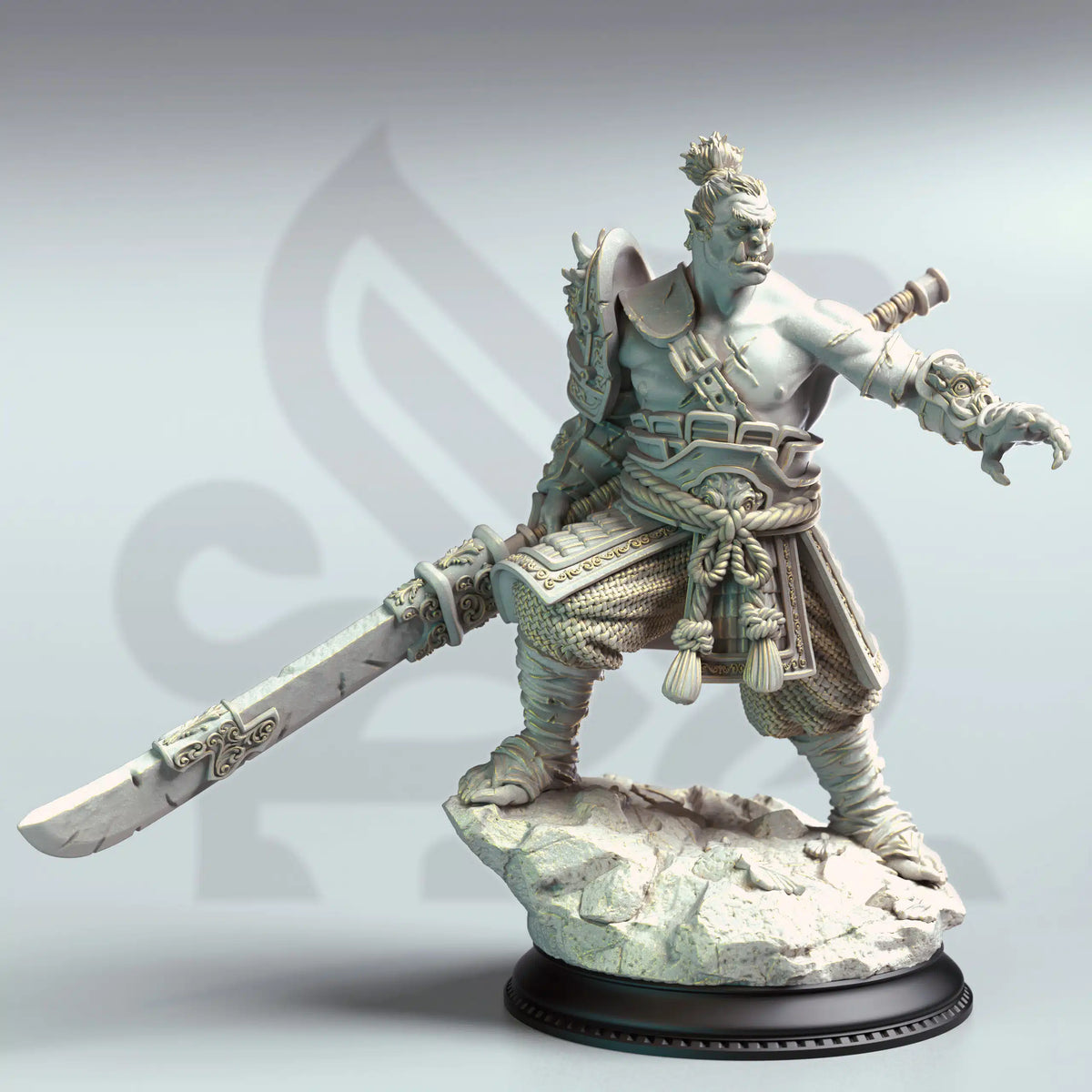 Bao Long Eastern Orc Battlemaster TTRPG Miniature DM Stash